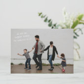 Vollblutes Foto mit modernem Design Feiertagskarte (Stehend Vorderseite)