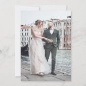 Vollblutes Foto mit QR-Code auf der Rückseite | Ho Einladung (Vorderseite)