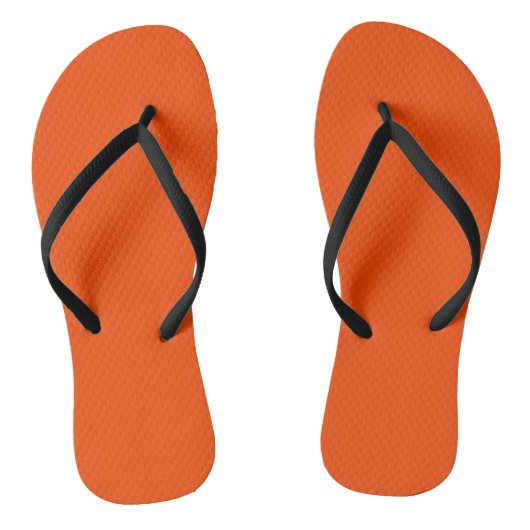 Vollblutorange Badesandalen (Fußbett)