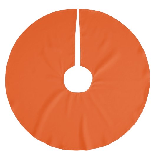 Vollblutorange Polyester Weihnachtsbaumdecke (Vorderseite)