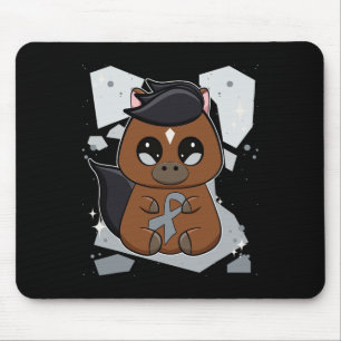 Vollblutpferd mit Ribbon World Dyslexie vor Krieg Mousepad