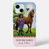 Vollblutpferde Pferde und Rider iPhone Case-Mate iPhone Hülle (Rückseite)