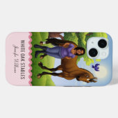 Vollblutpferde Pferde und Rider iPhone Case-Mate iPhone Hülle (Rückseite (Horizontal))