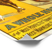 Vollblutpferde Pferdeshow Circus Poster (Ecke)