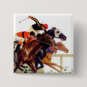 Vollblutrennen Button