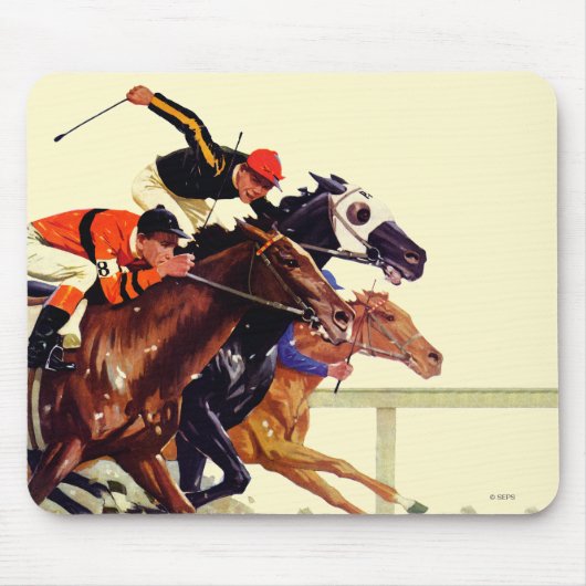 Vollblutrennen Mousepad (Vorne)