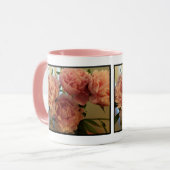 Vollblutrosa-Peonies-Tasse Tasse (Vorderseite Links)
