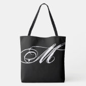 Volldruckschwarze, große Tasche mit roten Lippen (Rückseite)