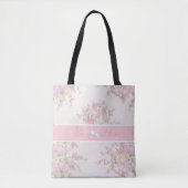 Volldrucktasche mit rosa Rose Tasche (Vorderseite)