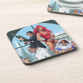 Volle Asyl-Korken-Untersetzer Untersetzer (Linke Seite)