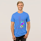 Volle Bauch Tri-Blend Shirt (Vorderseite voll)