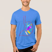Volle Bauch Tri-Blend Shirt (Vorderseite)