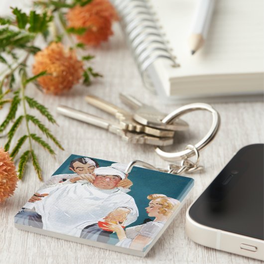 Volle Behandlung Schlüsselanhänger (Vorderseite rechts)