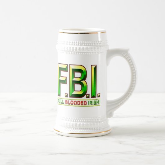 Volle Blooded Iren Bierglas (Rechts)