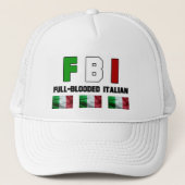 Volle Blooded Italiener-Kappe Truckerkappe (Vorderseite)