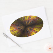 volle Emotion Ovaler Aufkleber (Umschlag)