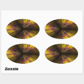 volle Emotion Ovaler Aufkleber (Blatt)