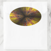 volle Emotion Ovaler Aufkleber (Tasche)