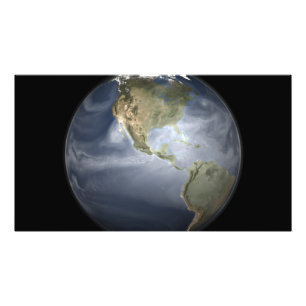 Volle Erdansicht, die Wasserdampf zeigt Fotodruck