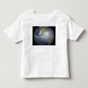 Volle Erdansicht, die Wasserdampf zeigt Kleinkind T-shirt