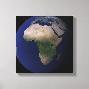 Volle Erde, die Afrika, Europa u. mittleres EA Leinwanddruck