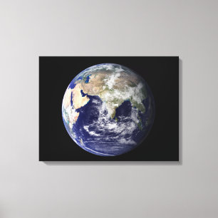 Volle Erde, die Europa und Asien 2 zeigt Leinwanddruck