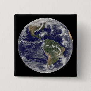 Volle Erde, die Hurrikan Paloma zeigt Button