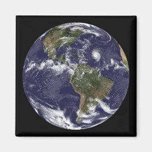 Volle Erde, die Nordamerika 2 zeigt Magnet