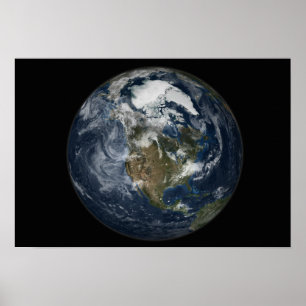 Volle Erde, die Nordamerika 3 zeigt Poster