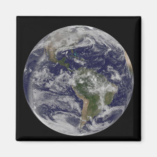 Volle Erde, die Nordamerika und SüdAmer 4 zeigt Magnet