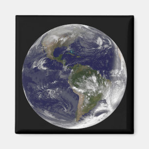 Volle Erde, die Nordamerika und SüdAmer 5 zeigt Magnet