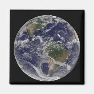 Volle Erde, die Nordamerika und SüdAmer zeigt Magnet