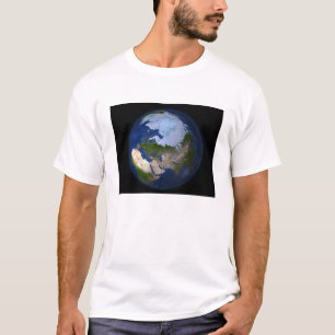 Volle Erde, welche die arktische Region zeigt T-Shirt