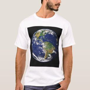 Volle Erde, welche die Westernhemisphäre zeigt T-Shirt