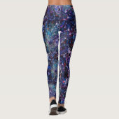 Volle Galaxie-Glitzer-Leggings Leggings (Rückseite)
