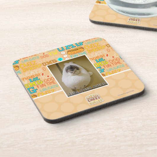 Volle Geschwindigkeit voran Getränkeuntersetzer (Linke Seite)