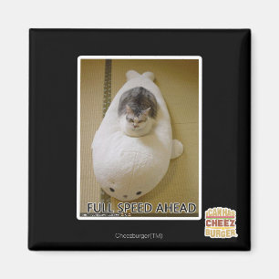 Volle Geschwindigkeit voran Magnet