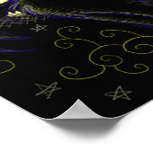 Volle Mondkatzennacht Poster (Ecke)