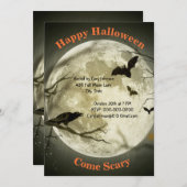 Volle Mondlichtnacht, Schwarze Klaue, Fledermäuse, Einladung (Vorne/Hinten)