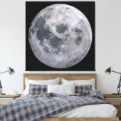 VOLLE MOON-Fotografie-Leinwände Print Leinwanddruck (Insitu (Schlafzimmer))
