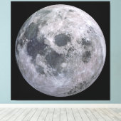 VOLLE MOON-Fotografie-Leinwände Print Leinwanddruck (Insitu (Holzboden))