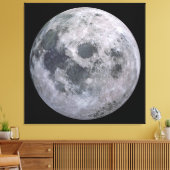 VOLLE MOON-Fotografie-Leinwände Print Leinwanddruck (Insitu (Wohnzimmer))