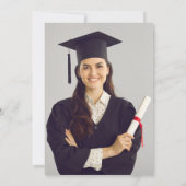 Volle Partei für den Abschluss eines Feldschlachtk Einladung (Rückseite)