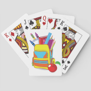 Volle Schultasche-Spielkarten Spielkarten