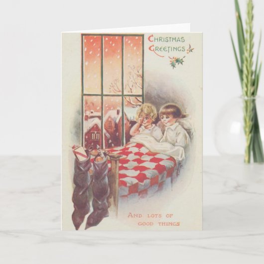 Volle Strümpfe Weihnachtskarte Feiertagskarte (Vorderseite)