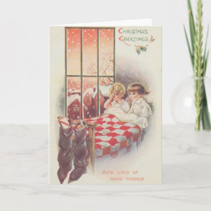 Volle Strümpfe Weihnachtskarte Feiertagskarte