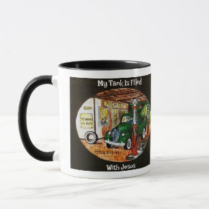 "Volle Tank Jesu" Possum Trot Tasse