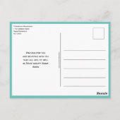 Volle Verlass auf die Christliche Ermutigung von G Postkarte (Rückseite)