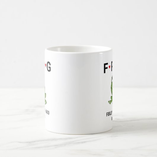 Volle Verlass auf die Personalisierten Froschherze Kaffeetasse (Mittel)