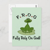 Volle Verlass auf Gott Postkarte (Vorne/Hinten)